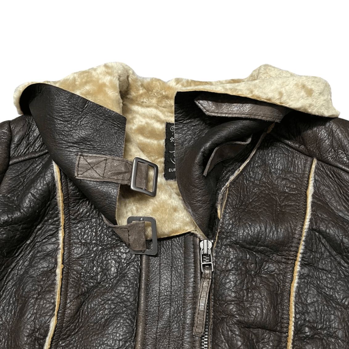 Zara Vintage Zara Shearling Leather Jacket Size M / US 6-8 / IT 42-44 - 6 Thumbnail