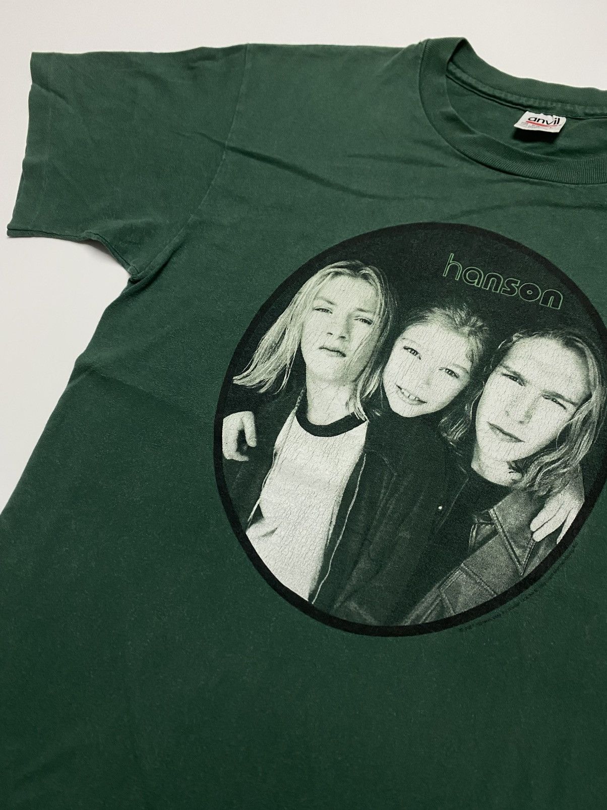 Band Tees Rare Vintage 90s Hanson Band Line-up tee Size US L / EU 52-54 / 3 - 2 Thumbnail