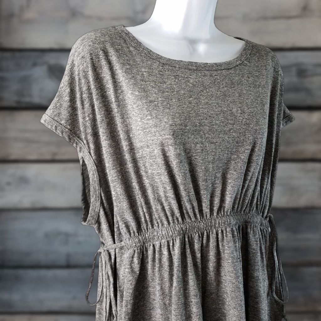 Vintage Current Elliot Womens Knit Sawyer Top Sz 1 Heather Grey Side Ties Shirt Adult S Gray Short Sleeve, Knit, Polyester Blend, Solid, Womens, 90s? Size S / US 4 / IT 40 - 1 Thumbnail