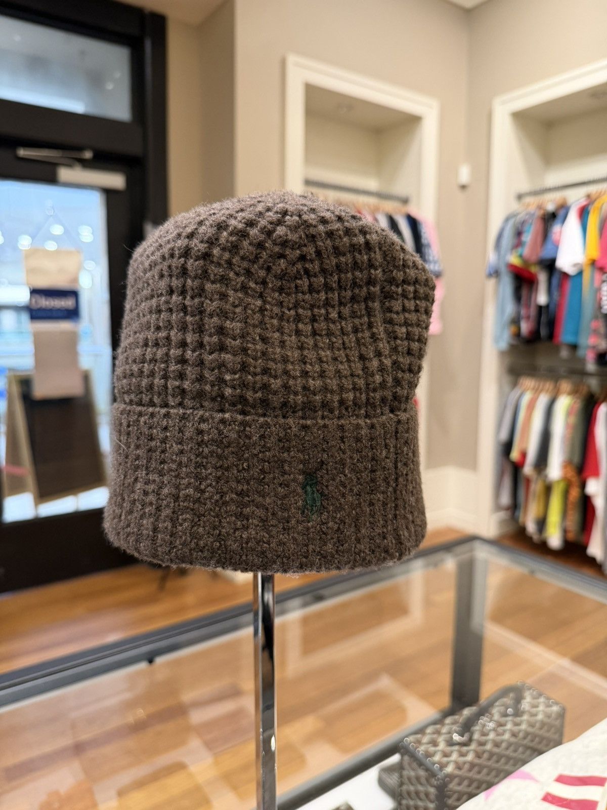 Polo Ralph Lauren Polo Ralph Lauren Waffle Knit Beanie Size ONE SIZE - 2 Thumbnail