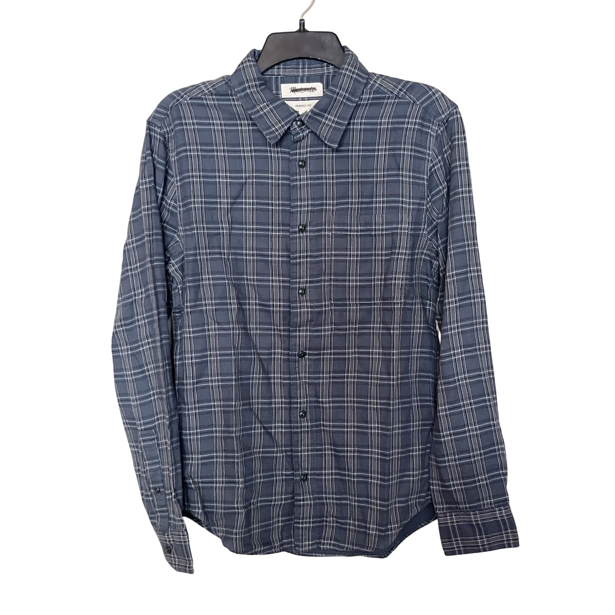 Madewell Madewell Double-Weave Perfect Long-Sleeve Shirt in steel gre Size US XS / EU 42 / 0 - 4 Thumbnail