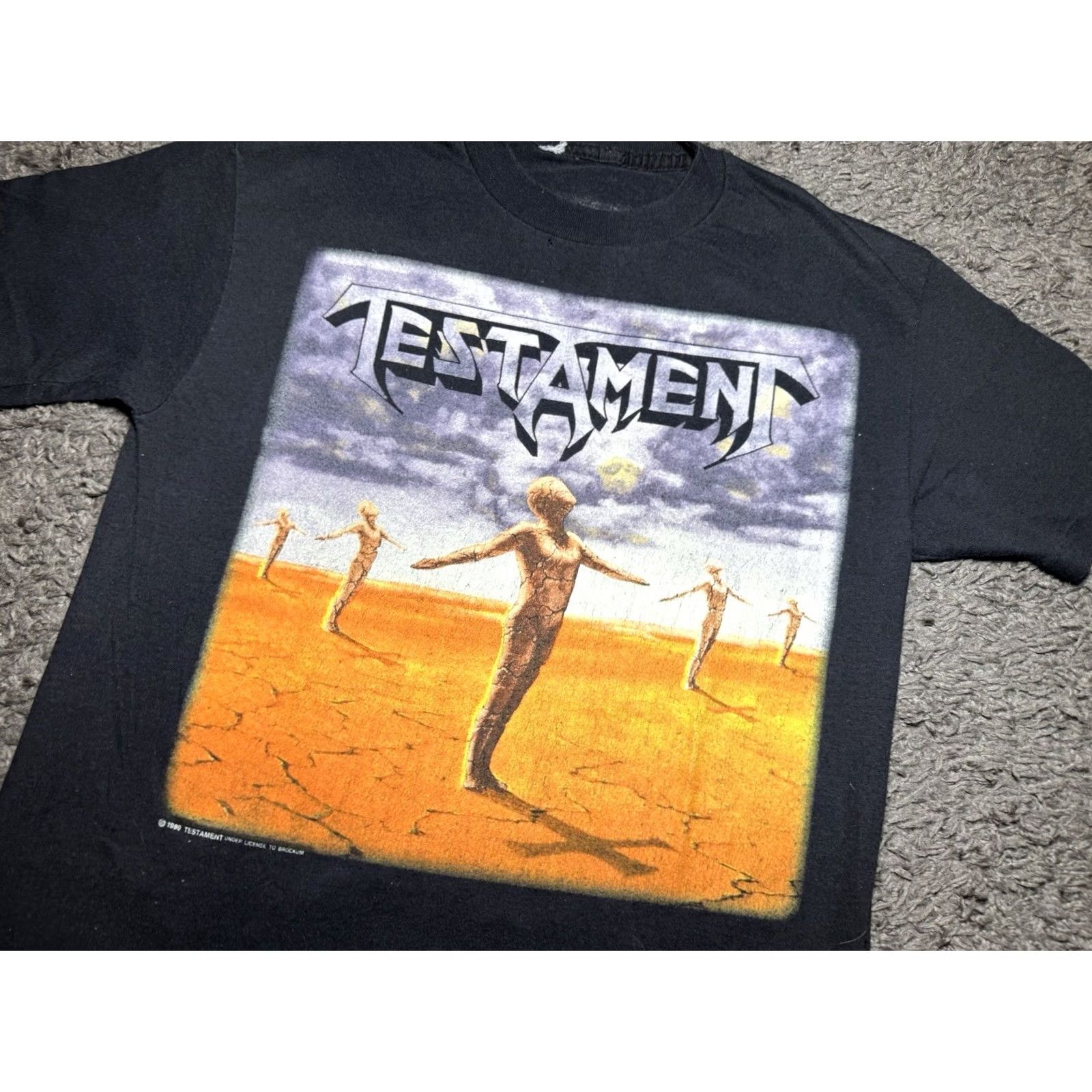 Vintage VINTAGE Testament Practice What You Preach Tour Concert Tee Shirt Brockum Med 1989 Black Metal Mens Size US M / EU 48-50 / 2 - 2 Thumbnail