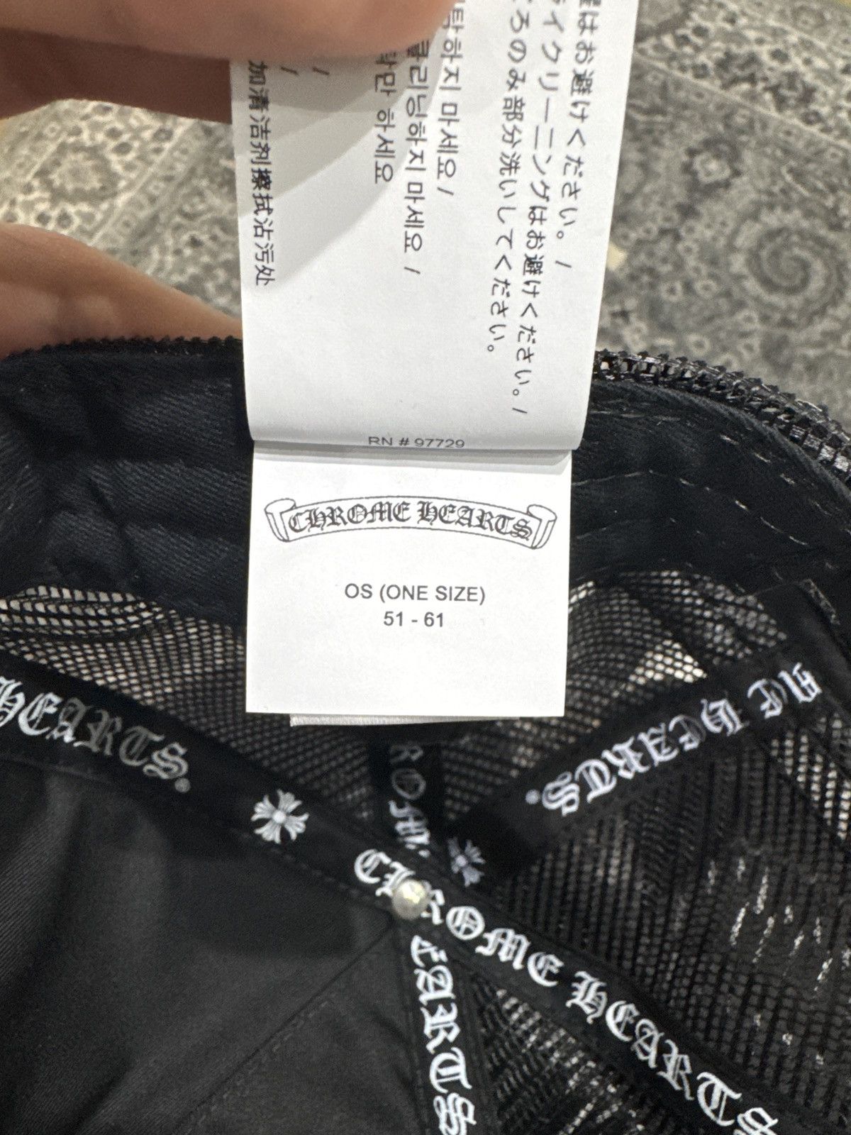 Chrome Hearts Chrome Hearts Black Triple Cross Cemetery Trucker Hat Size ONE SIZE - 3 Thumbnail