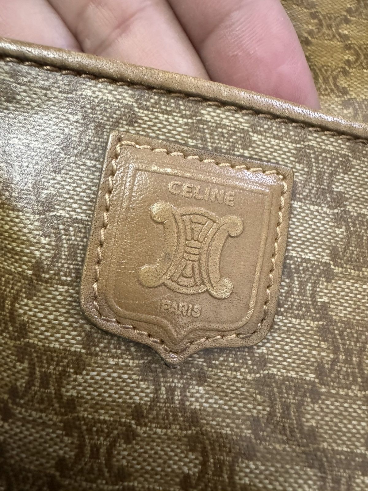 Celine VINTAGE CELINE TRIOMPHE MACADAM PVC CROSS BODY BAG Size ONE SIZE - 6 Thumbnail