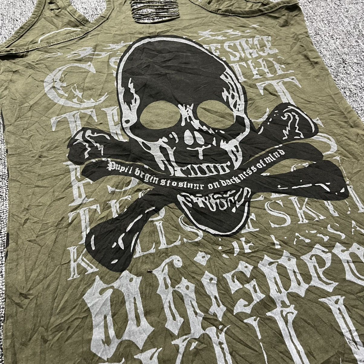 KMRii crazy ☠️ Skull Poem Laced Tanktop Size US M / EU 48-50 / 2 - 6 Thumbnail