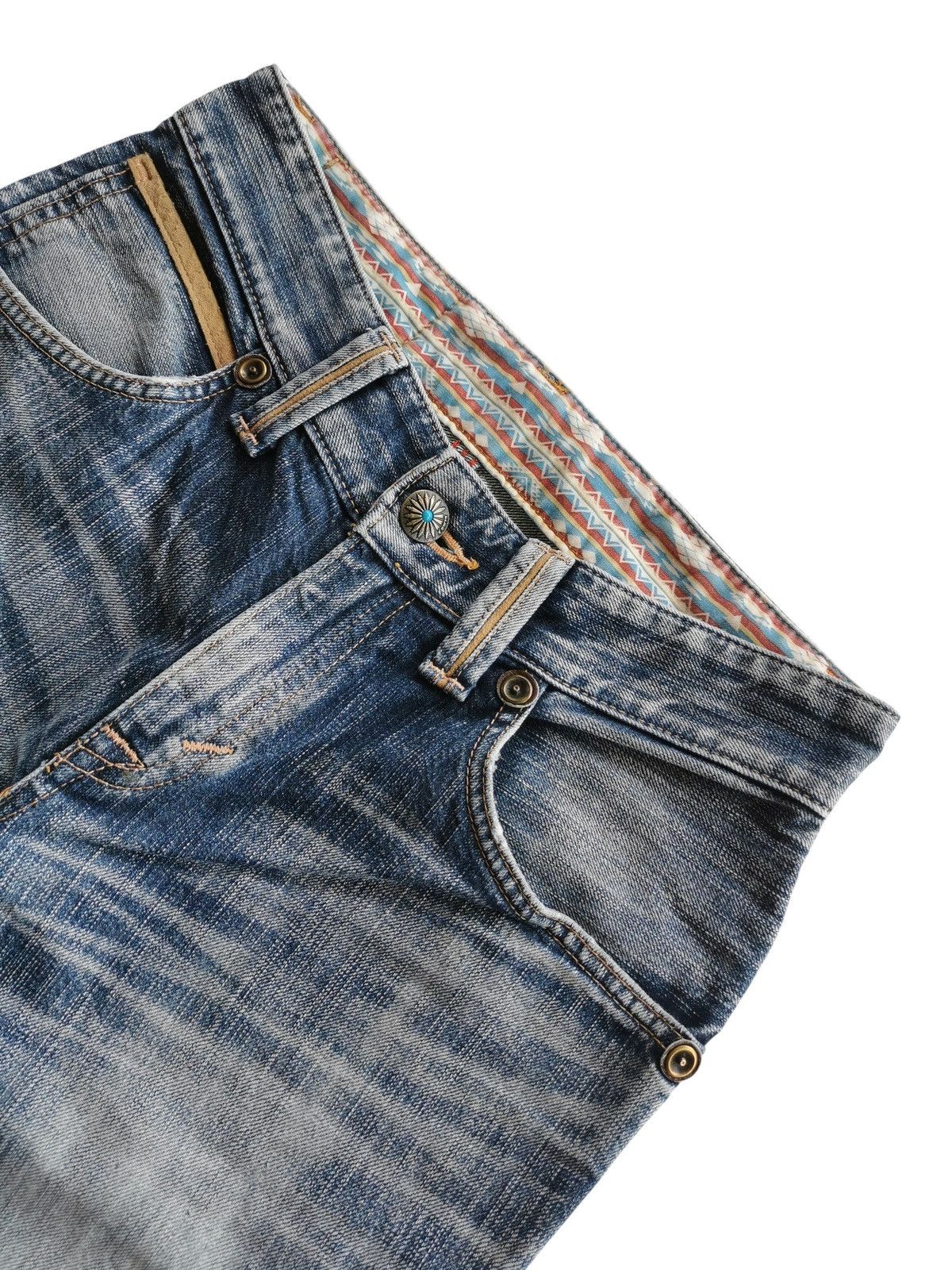 Edwin Vintage ED Edwin Flared Bootcuts Distressed Denim Jeans Size US 29 - 6 Thumbnail