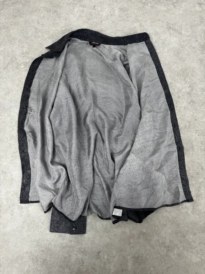 Roberto Cavalli 2000s Roberto Cavalli Grey Abstract Shirt Size US M / EU 48-50 / 2 - 7 Thumbnail