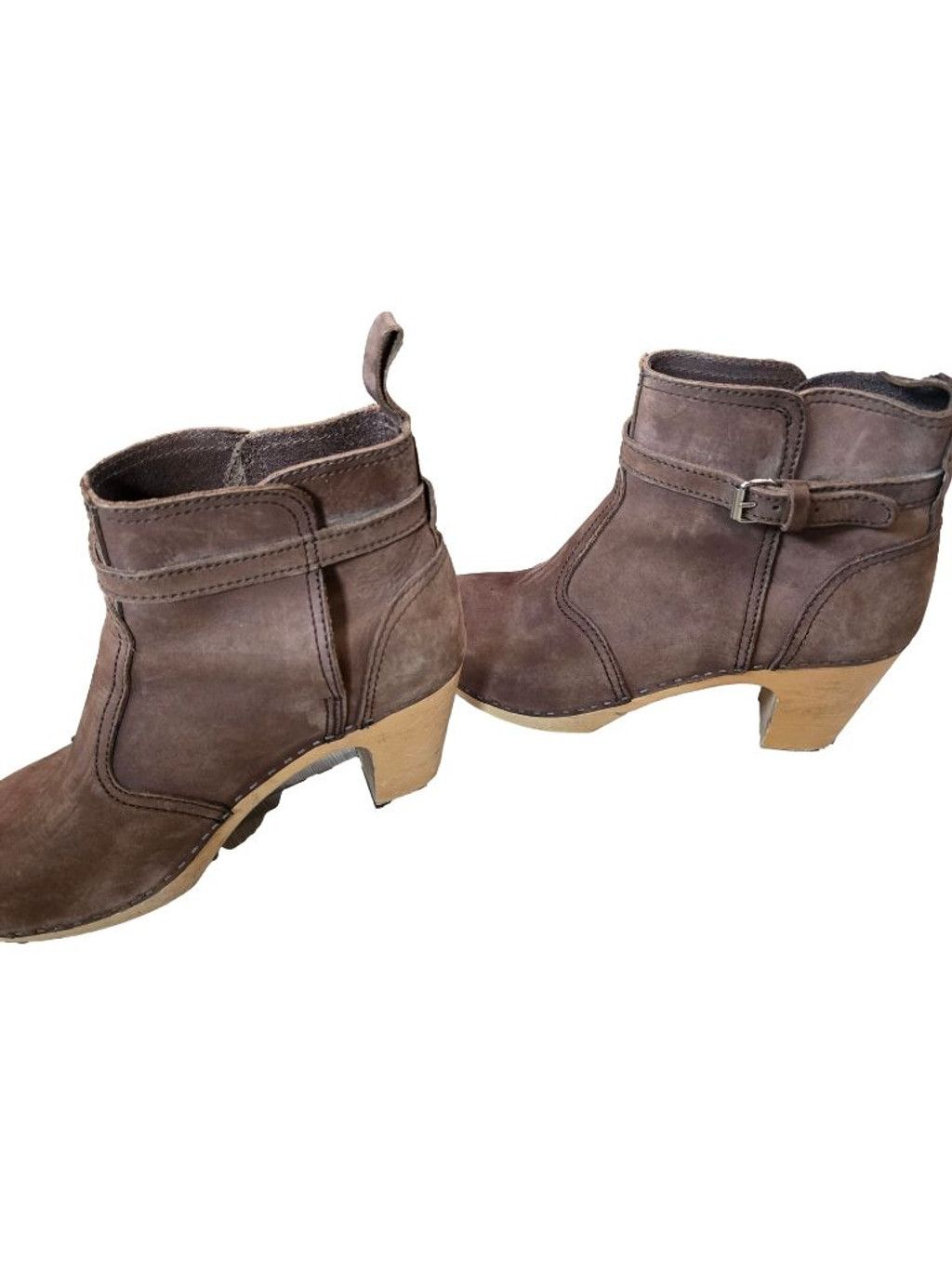 Swedish Hasbeens Women's Swedish Hasbeens Toffel Brown Ankle Boots Size 10 Size US 10 / IT 40 - 3 Thumbnail