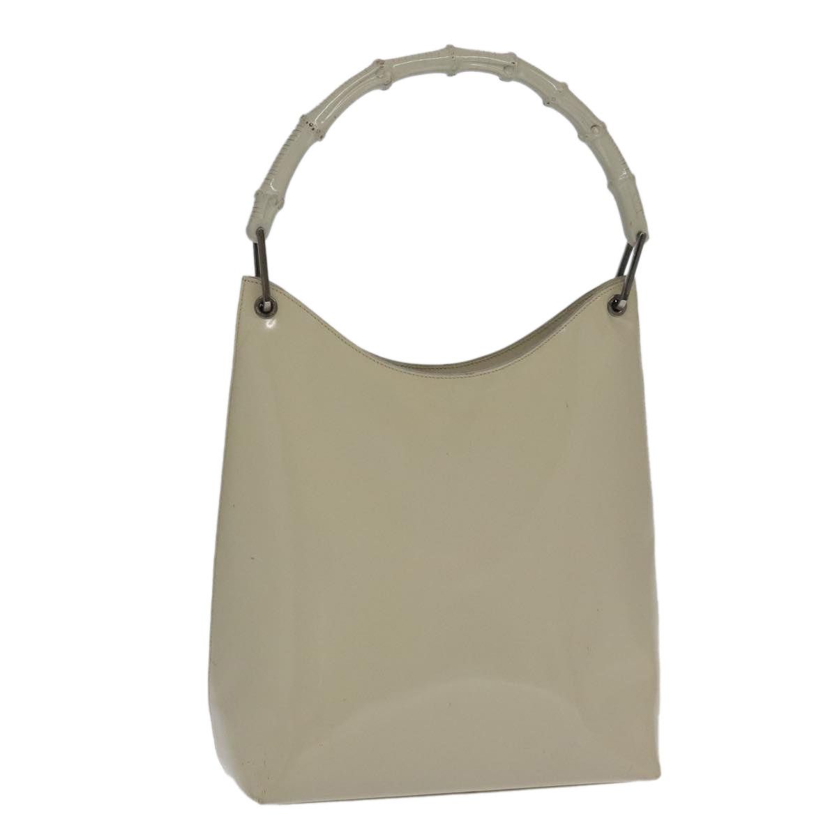 Gucci Bamboo Shoulder Bag Enamel White 001 1705 001 1705, Women's