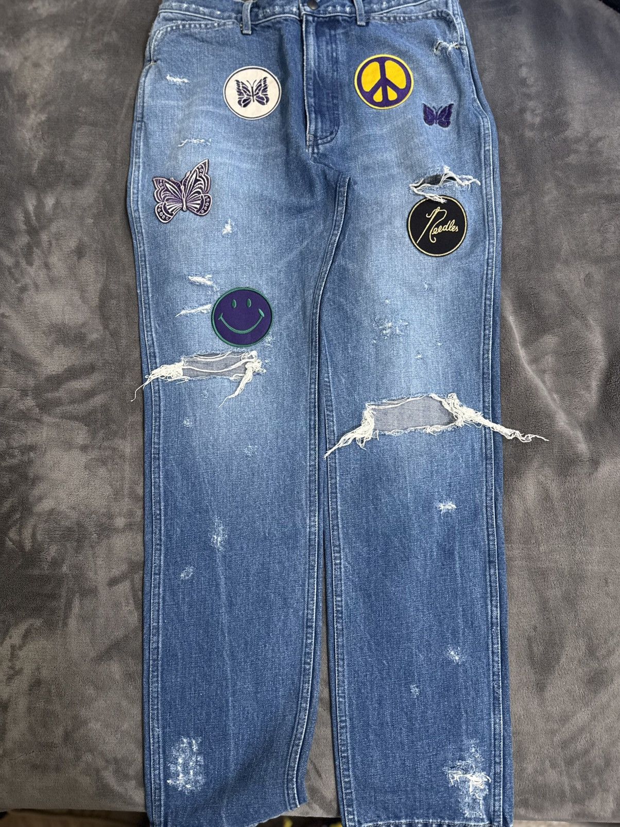 Needles Needles patchwork jeans size SM Size US 28 / EU 44 - 1 Thumbnail