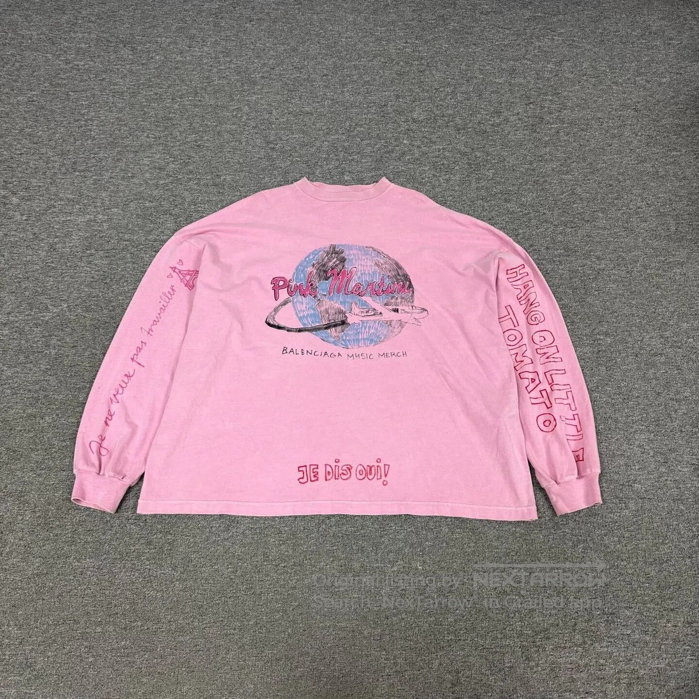 Balenciaga Balenciaga x Pink Martini Long Sleeve T-shirt. Size US M / EU 48-50 / 2 - 1 Thumbnail