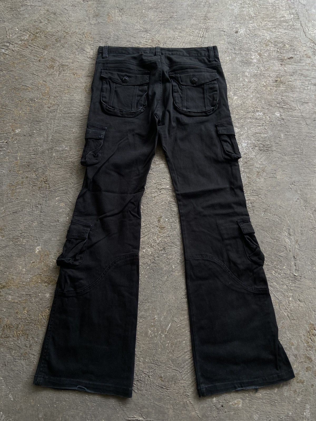 Le Grande Bleu (L.G.B.) 2000s Lowbox - Vkei Multipocket LGB Style Flared Pants Size US 30 / EU 46 - 10 Thumbnail