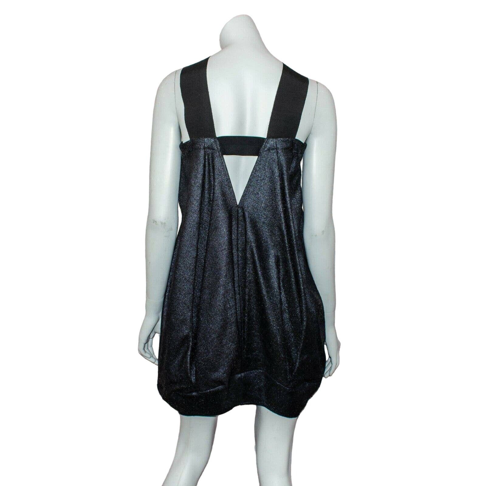 Zero + Maria Cornejo ZERO Maria Cornejo the Bubble Dress Blue Metallic wool Blend Size XS / US 0-2 / IT 36-38 - 4 Thumbnail