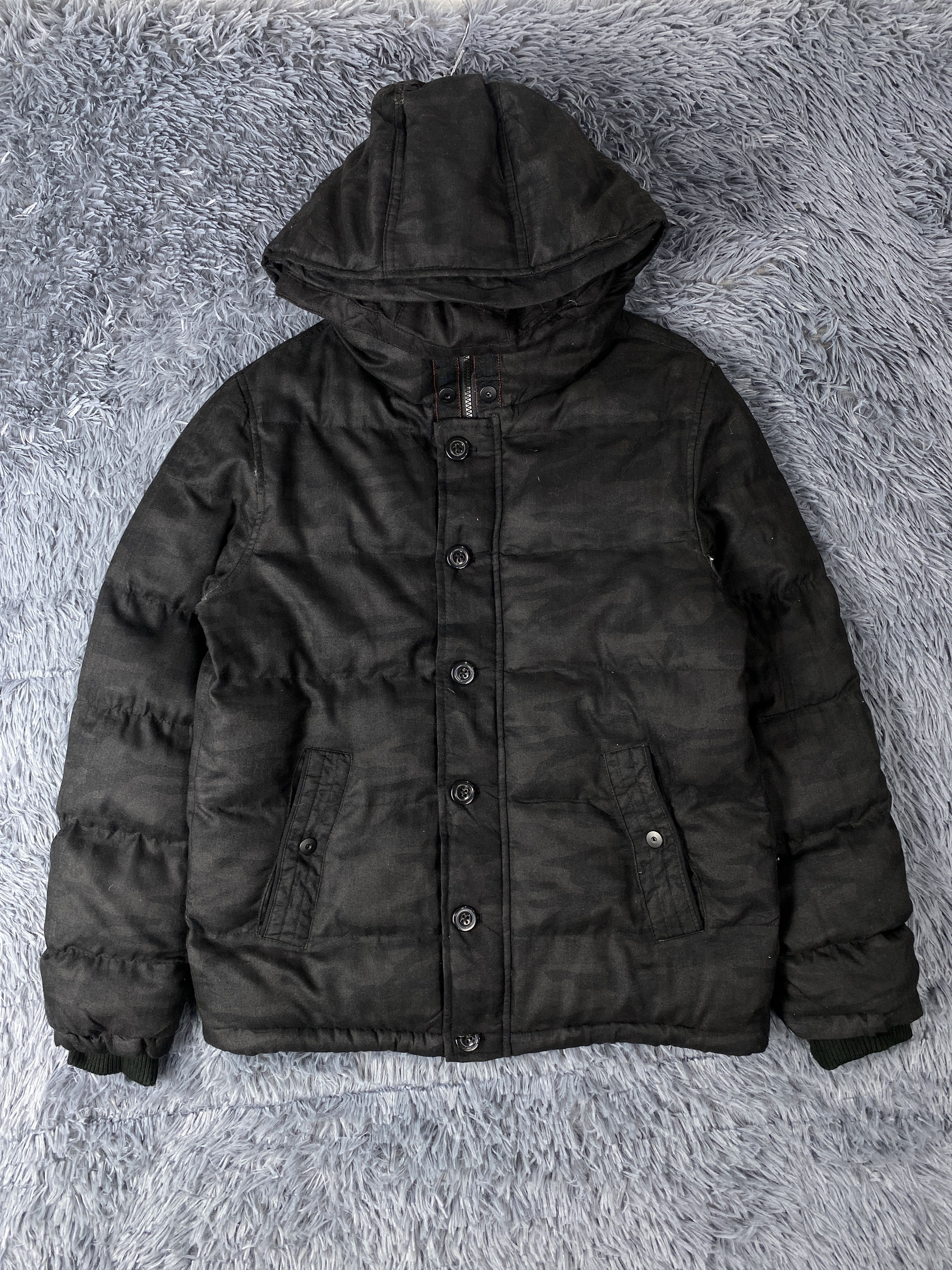 image of Avant Garde x Vintage Bareback Realdress Hoodie Puffer Jacket in Black, Men's (Size Small)