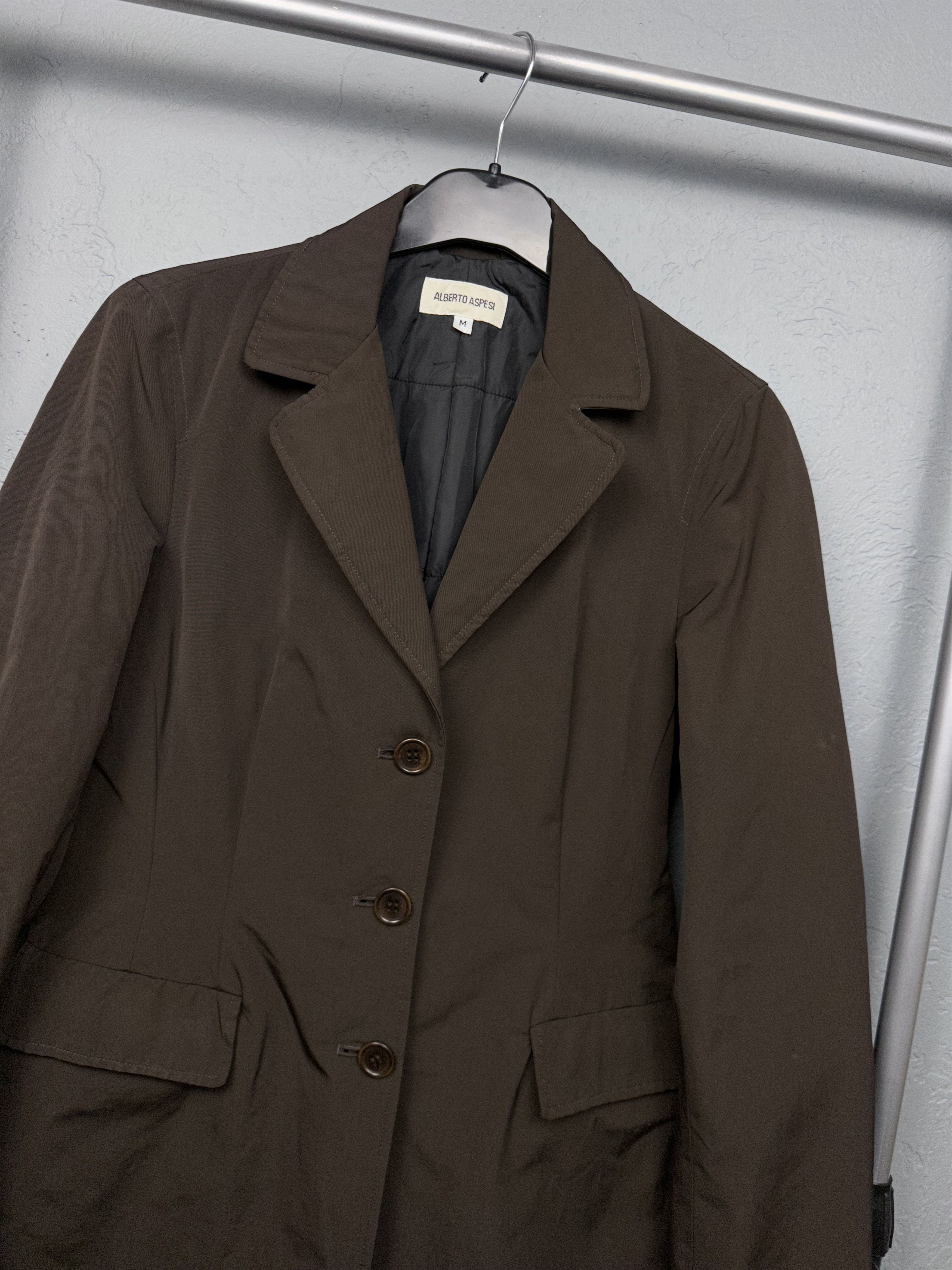 Aspesi Alberto Aspesi Womens Vintage Insulated Trench Coat Jacket Size M / US 6-8 / IT 42-44 - 2 Thumbnail