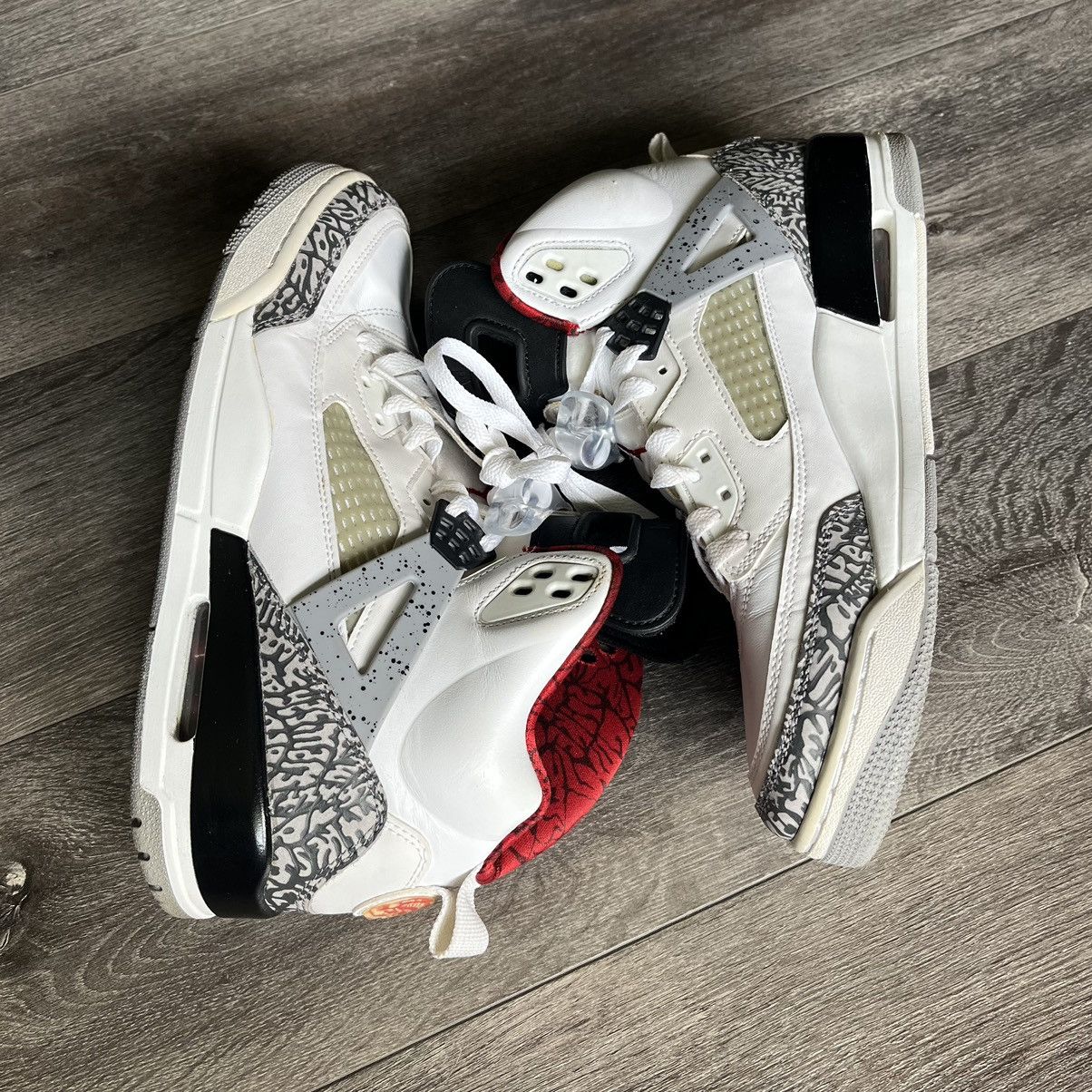 Jordan Brand Vintage Jordan Spizike White Cement 2017 Low Shoe 315371-122 Size US 10 / EU 43 - 3 Thumbnail