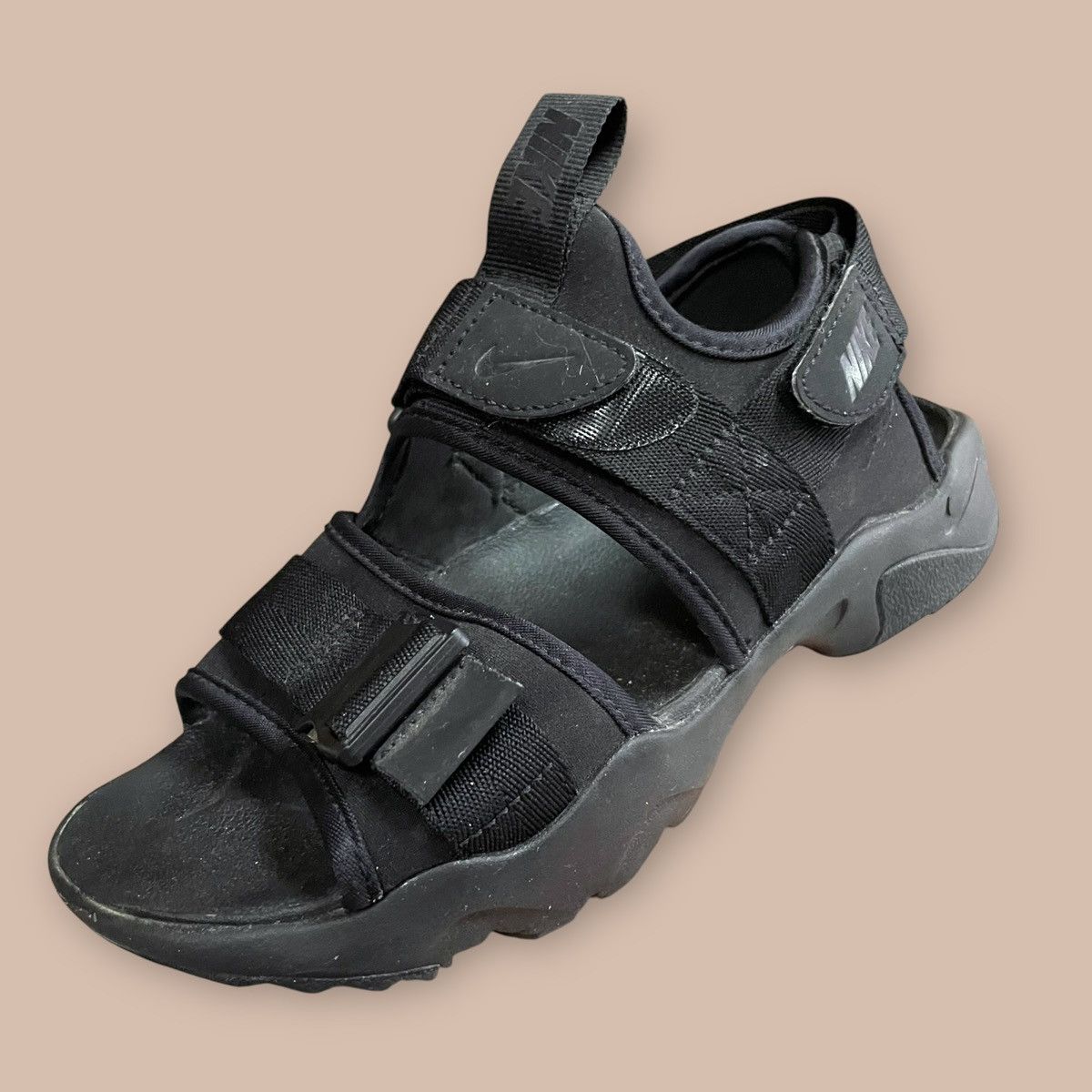 Nike Nike Canyon Sandal ‘Triple Black’ Size US 5.5 / EU 38 - 12 Thumbnail