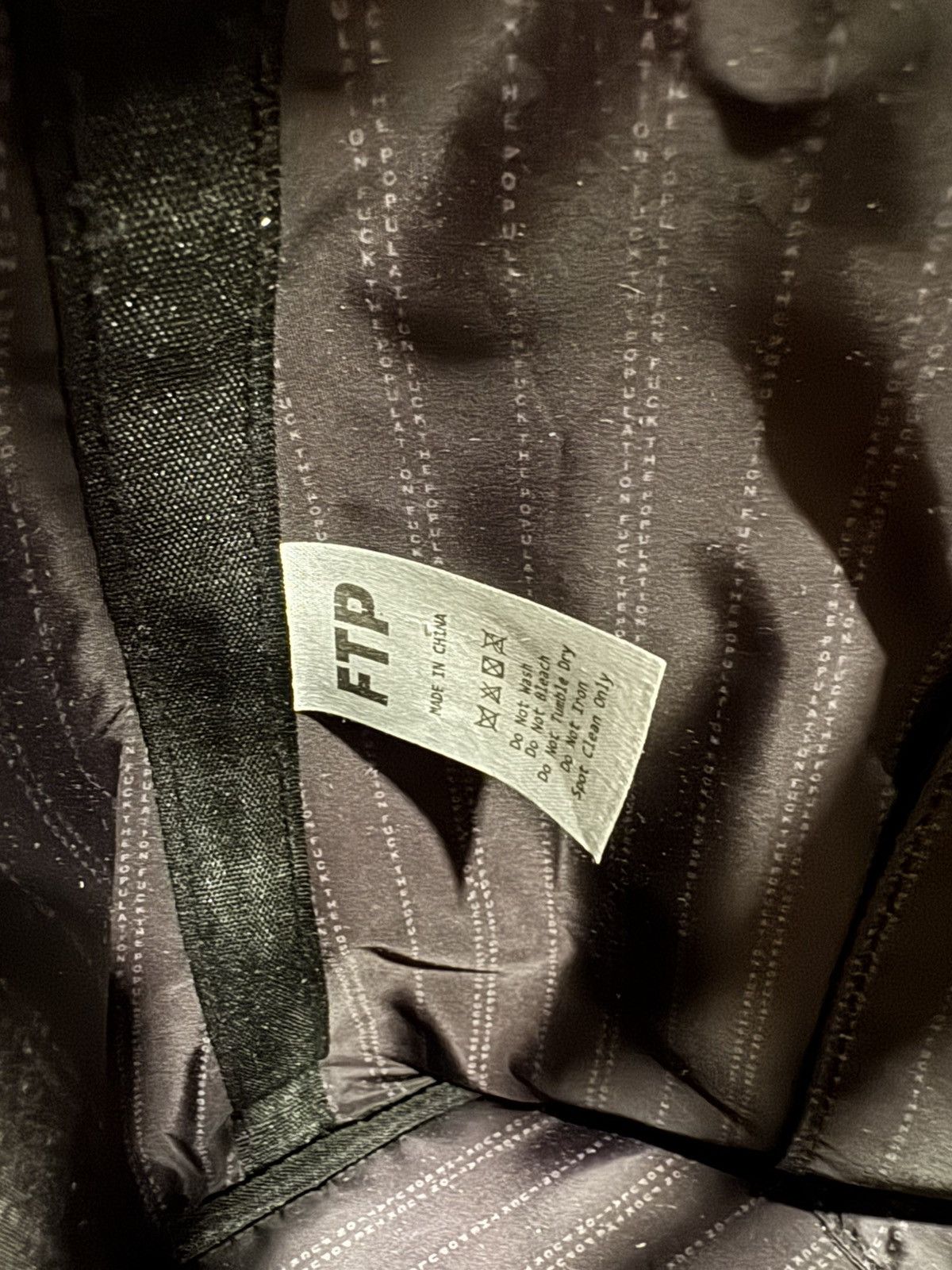 Fuck The Population FTP (FuckThePopulation) Logo Repeat Tote Bag Size ONE SIZE - 13 Thumbnail