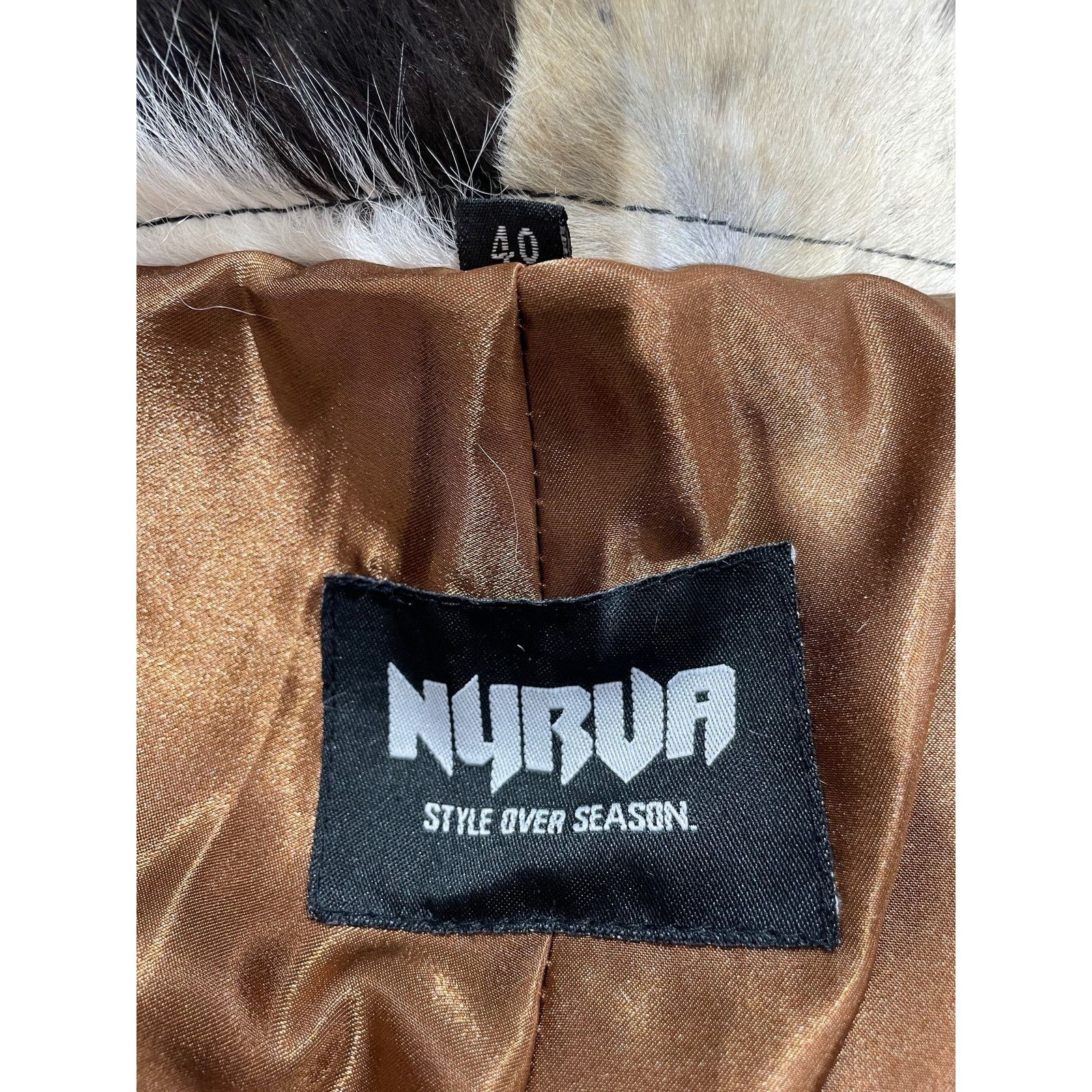 NYRVA NYRVA FLARED COWHIDE SHORTS 'BLACK/WHITE' SIZE 40 PREOWNED Size US 40 / EU 56 - 3 Thumbnail