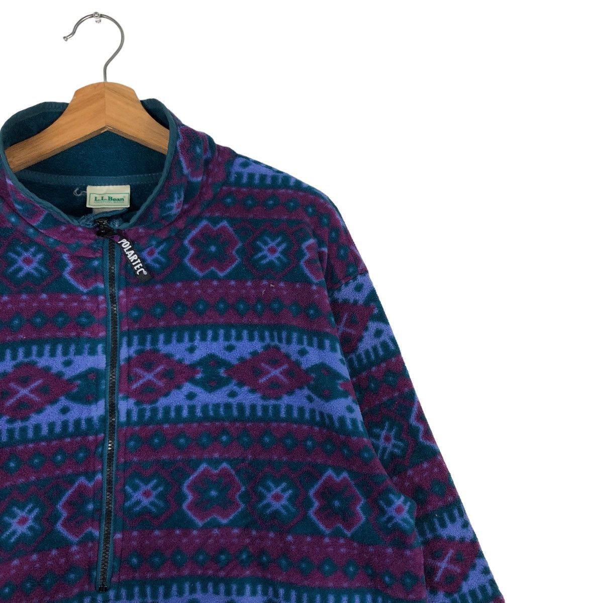 L.L. Bean 🔥Vtg Fleece Jacket Anorak L.L.Bean Native Aztec Navajo Size US M / EU 48-50 / 2 - 6 Thumbnail