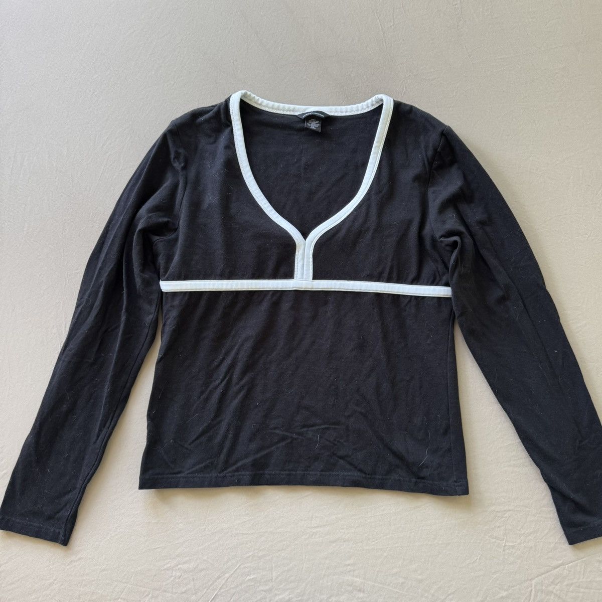 Other Moda International Piped V-Neck Top Size XL / US 12-14 / IT 48-50 - 1 Thumbnail