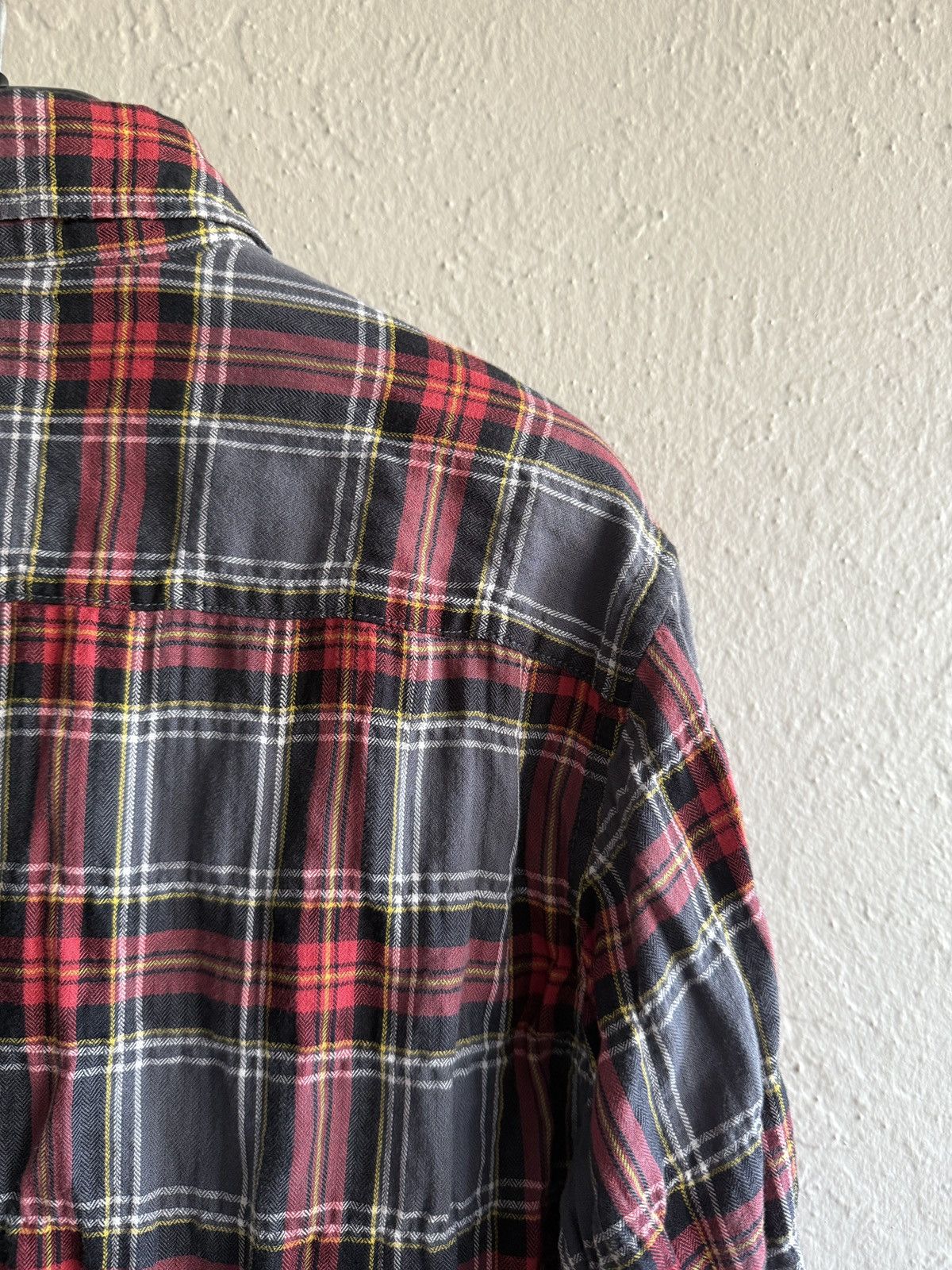 Saint Laurent Paris Saint Laurent Paris bleached flannel raw hem destroyed SS16 Size US M / EU 48-50 / 2 - 10 Thumbnail