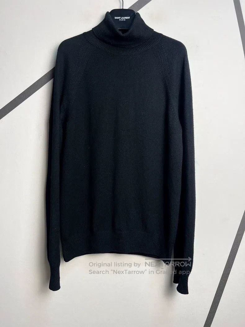 Saint Laurent Paris Saint Laurent Paris Black High-neck Wool Knitwear L Size Size US L / EU 52-54 / 3 - 1 Thumbnail