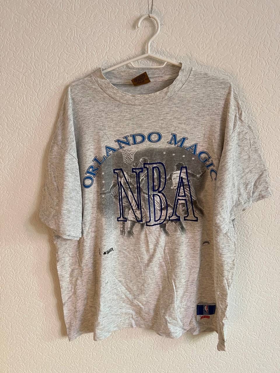 NBA × Nutmeg Vintage 90s Nutmeg Orlando Magic NBA Players Print T Shirt Size US L / EU 52-54 / 3 - 1 Thumbnail