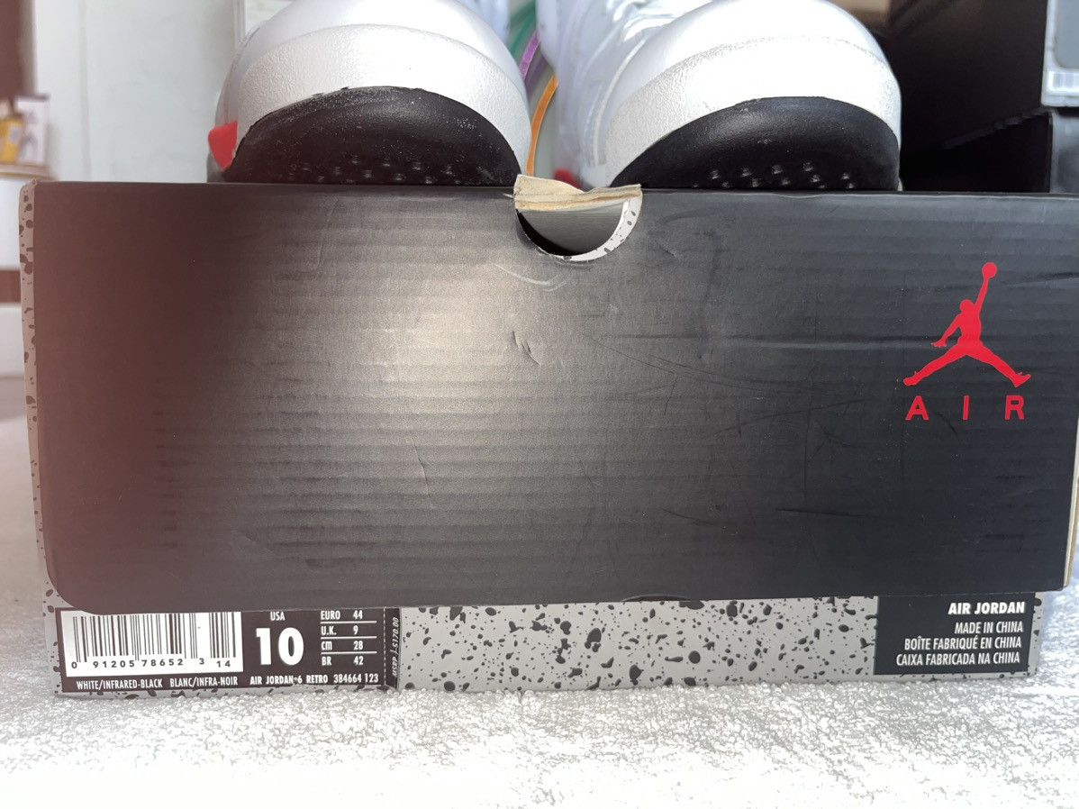 Jordan Brand Jordan 6 Retro Infrared white 2014 Size US 10 / EU 43 - 7 Thumbnail