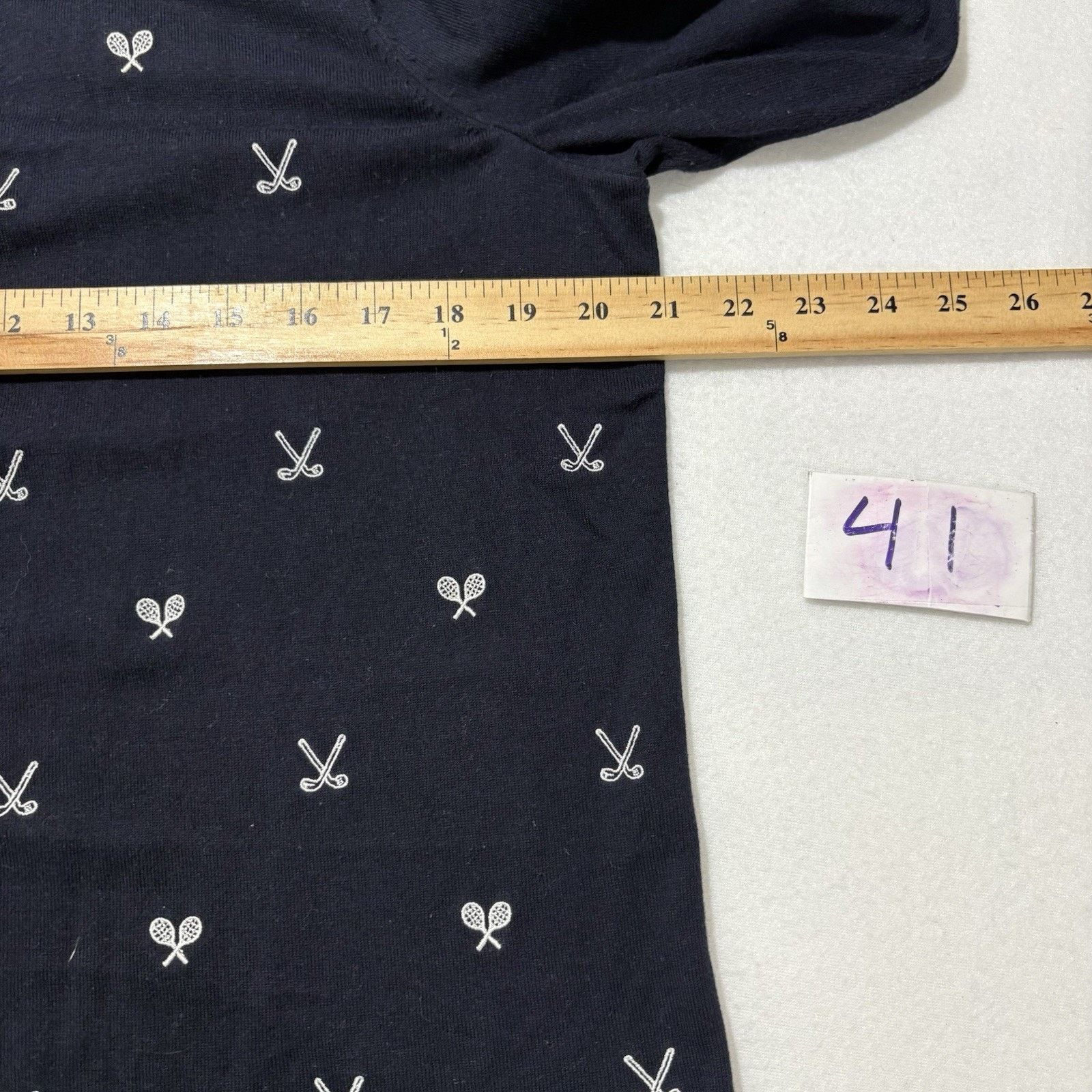 Other Talbots 1X Cardigan Sweater Golf Club Tennis Embroidery Size XL / US 12-14 / IT 48-50 - 8 Thumbnail