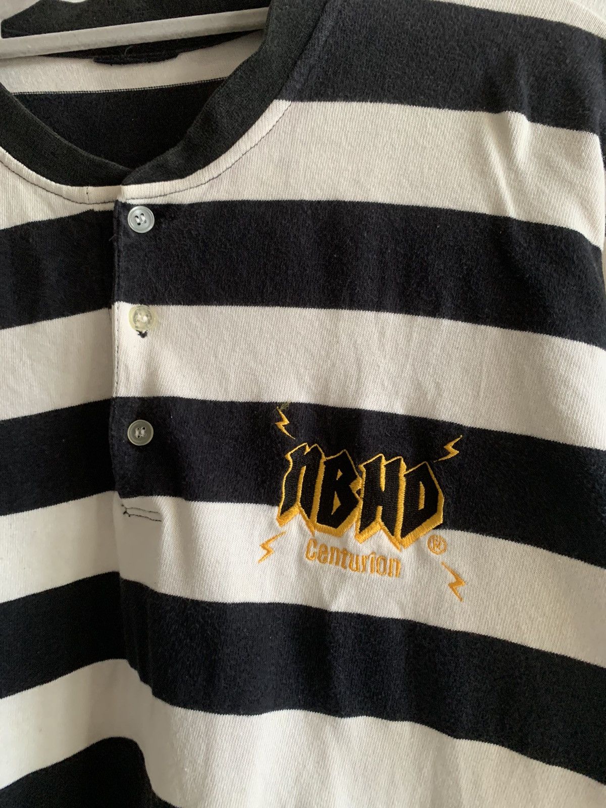 Japanese Brand × Neighborhood Neighborhood Stripe Tee Embroidered Logo Size US M / EU 48-50 / 2 - 2 Thumbnail