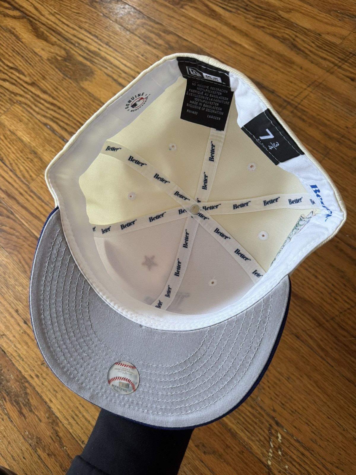 BetterTM LA Dodgers Better Gift Shop New Era MLB Fitted Hat 7 3/4 Size 46 - 4 Thumbnail