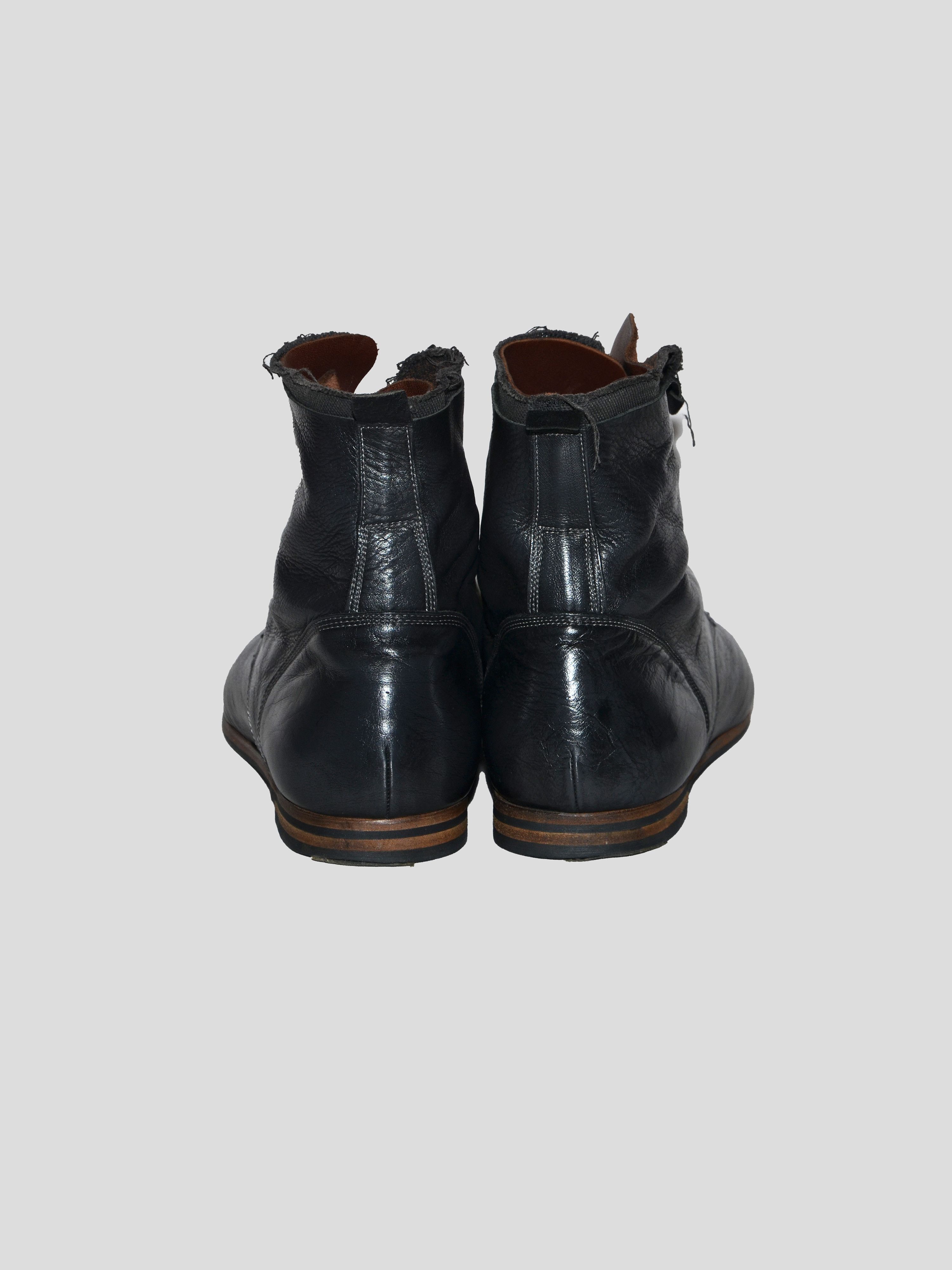 Maison MIHARA YASUHIRO Mihara Yasuhiro 2000s Layered Leather Boots Size US 8.5 / EU 41-42 - 6 Thumbnail