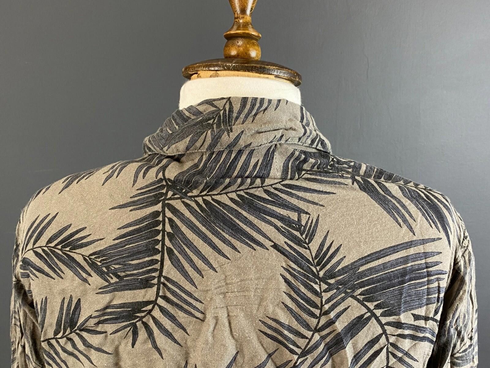 Gianni Valentino GANNI Palm Leaves Brown Blouse Shirt Size XS Size XS / US 0-2 / IT 36-38 - 10 Thumbnail