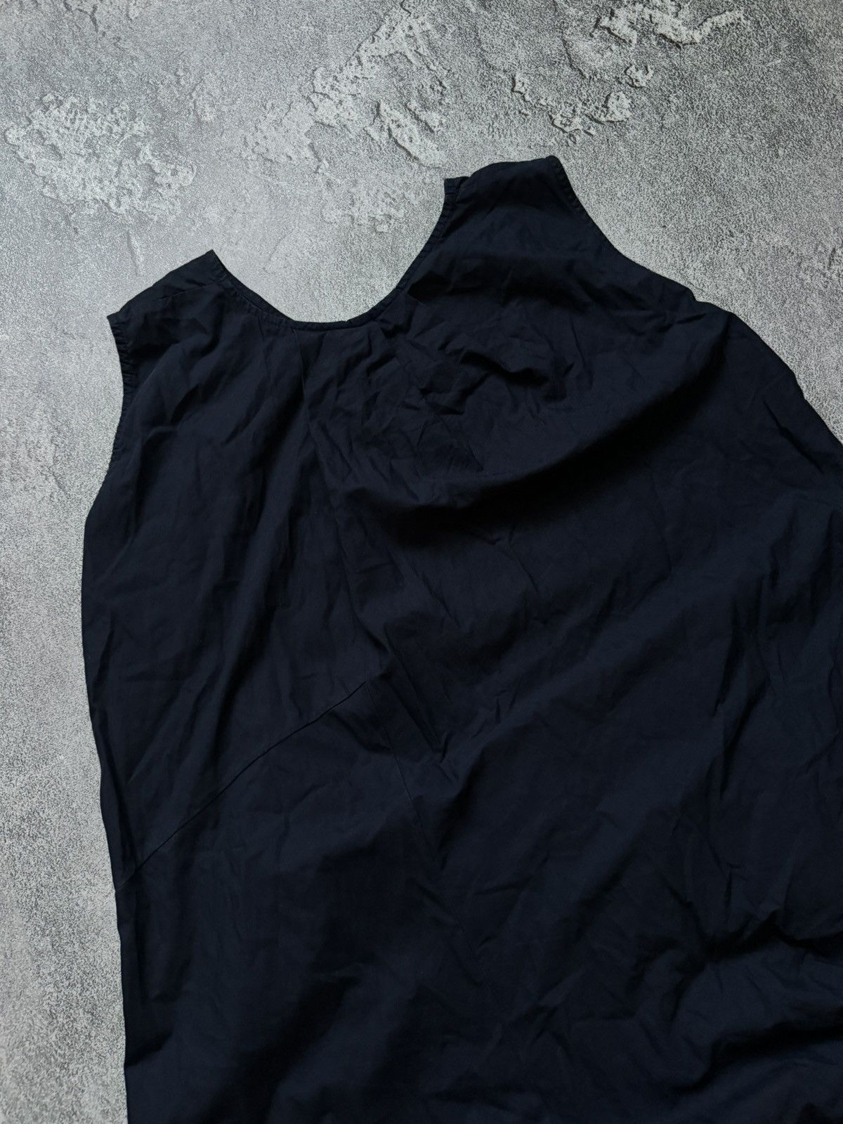 Vintage Provocation 46 dark blue dress relaxed sleeves avantgarde Size L / US 10 / IT 46 - 13 Thumbnail