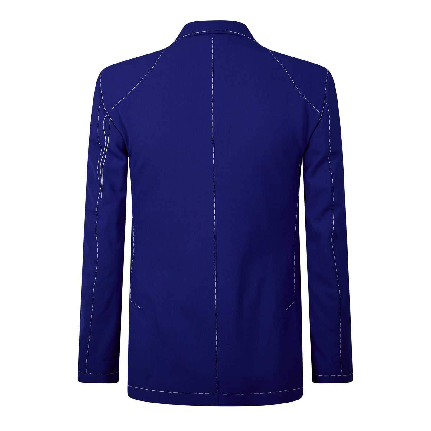 Off-White o1g2r1mq0326 Body Stitch Double-Breasted Blazer in Blue Size US XXS / EU 40 - 2 Thumbnail