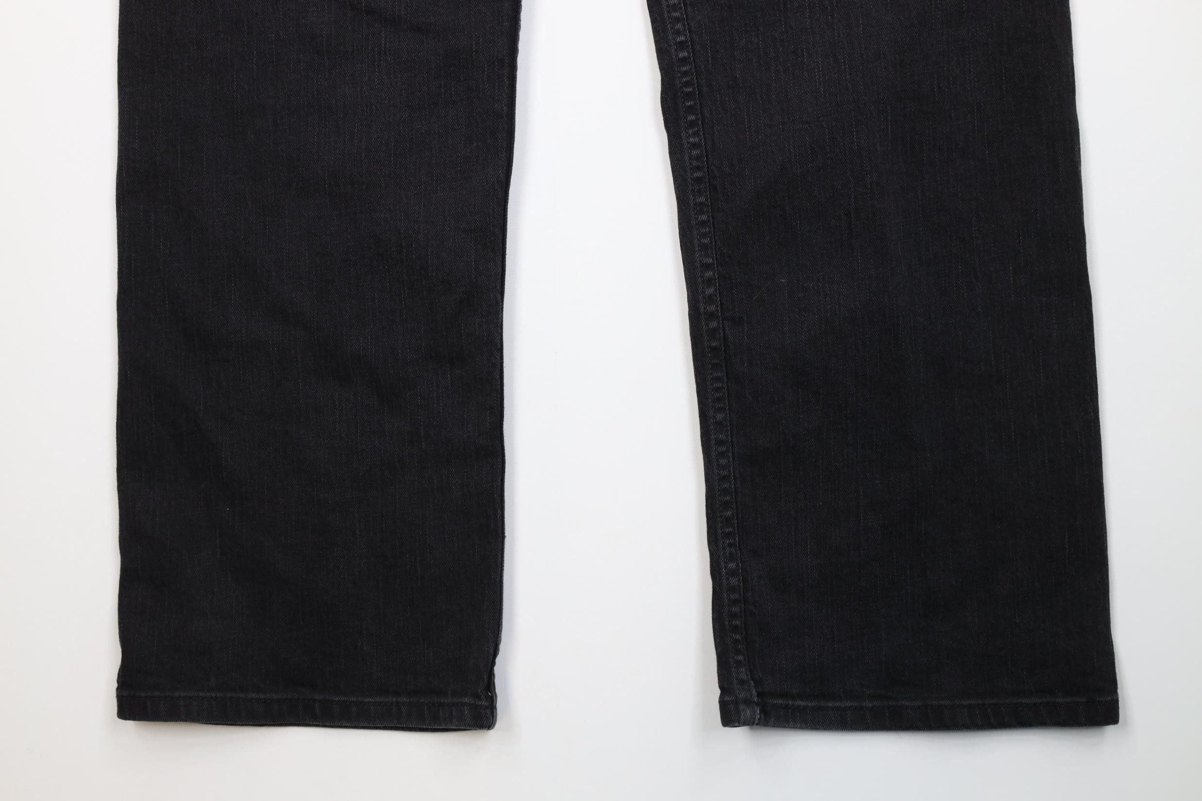 Levi's Vintage Y2K Levis 569 Straight Wide Leg Denim Jeans Black Size US 36 / EU 52 - 13 Thumbnail
