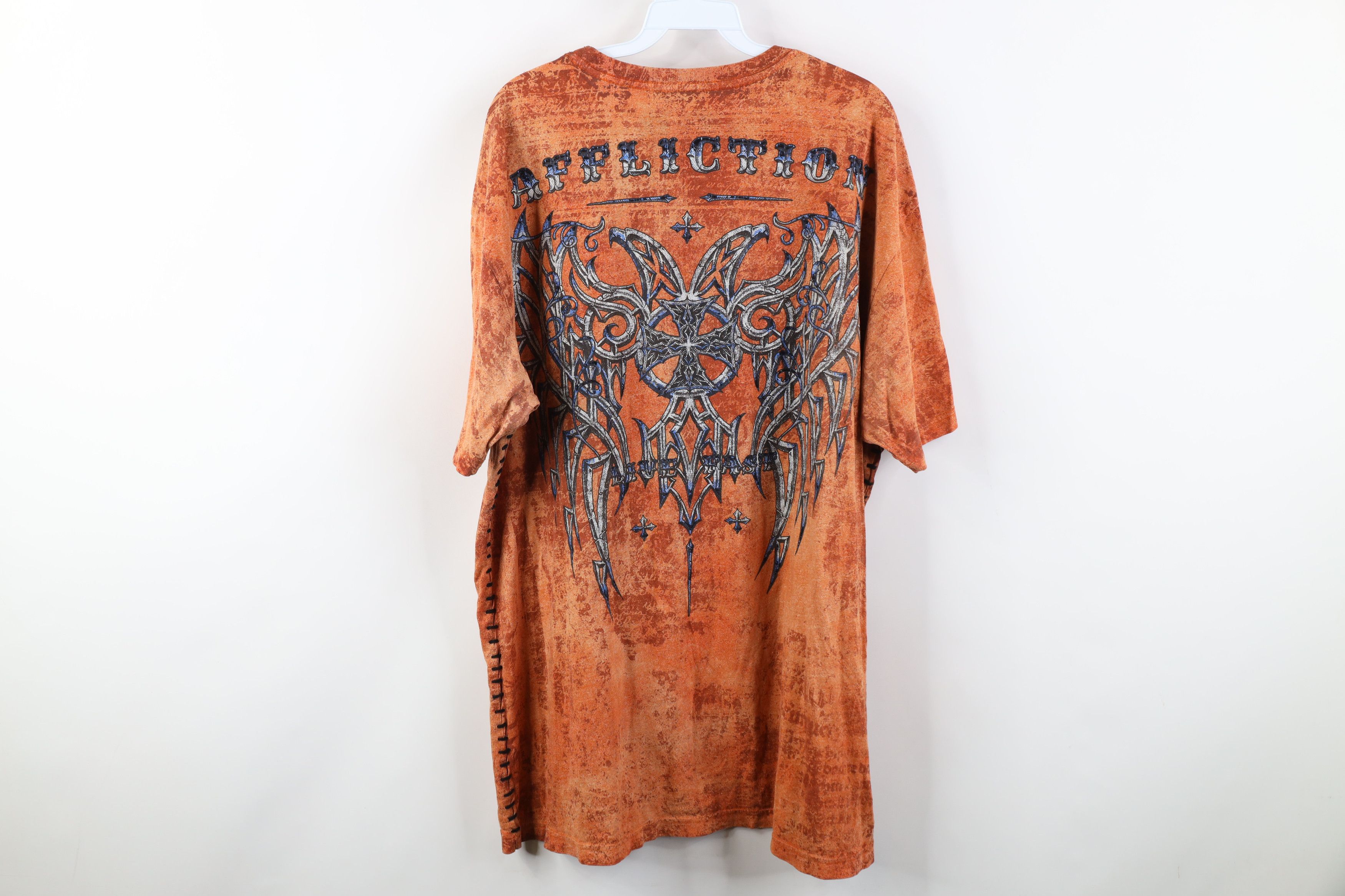 Affliction Vintage Y2K Affliction Cross UFC MMA Fighting T-Shirt USA Size US XXL / EU 58 / 5 - 13 Thumbnail