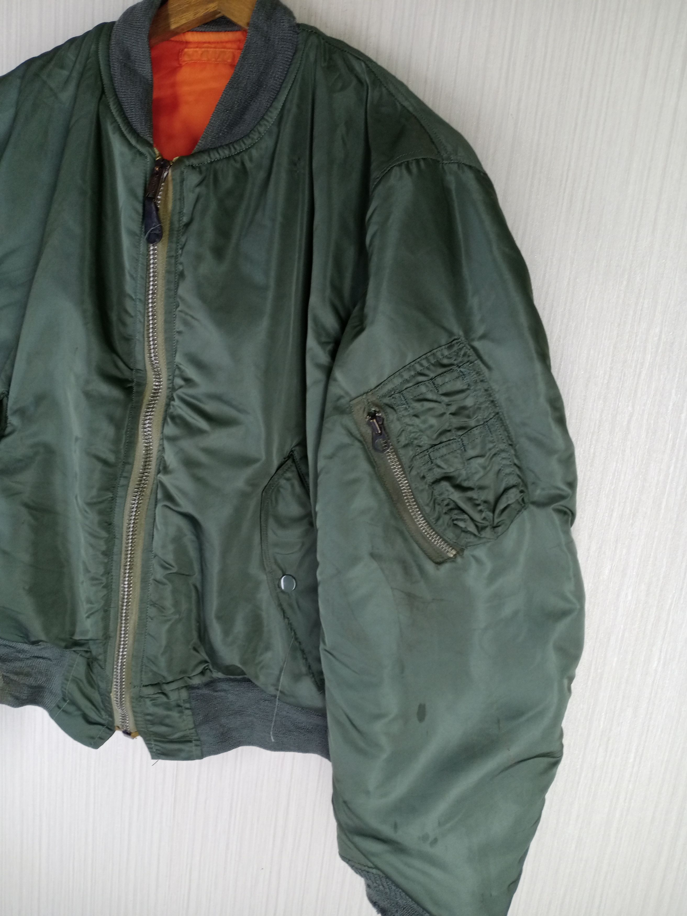 Alpha Industries Rare Vintage 70s Alpha Industries MA- I Usaf Jacket Size US L / EU 52-54 / 3 - 6 Thumbnail