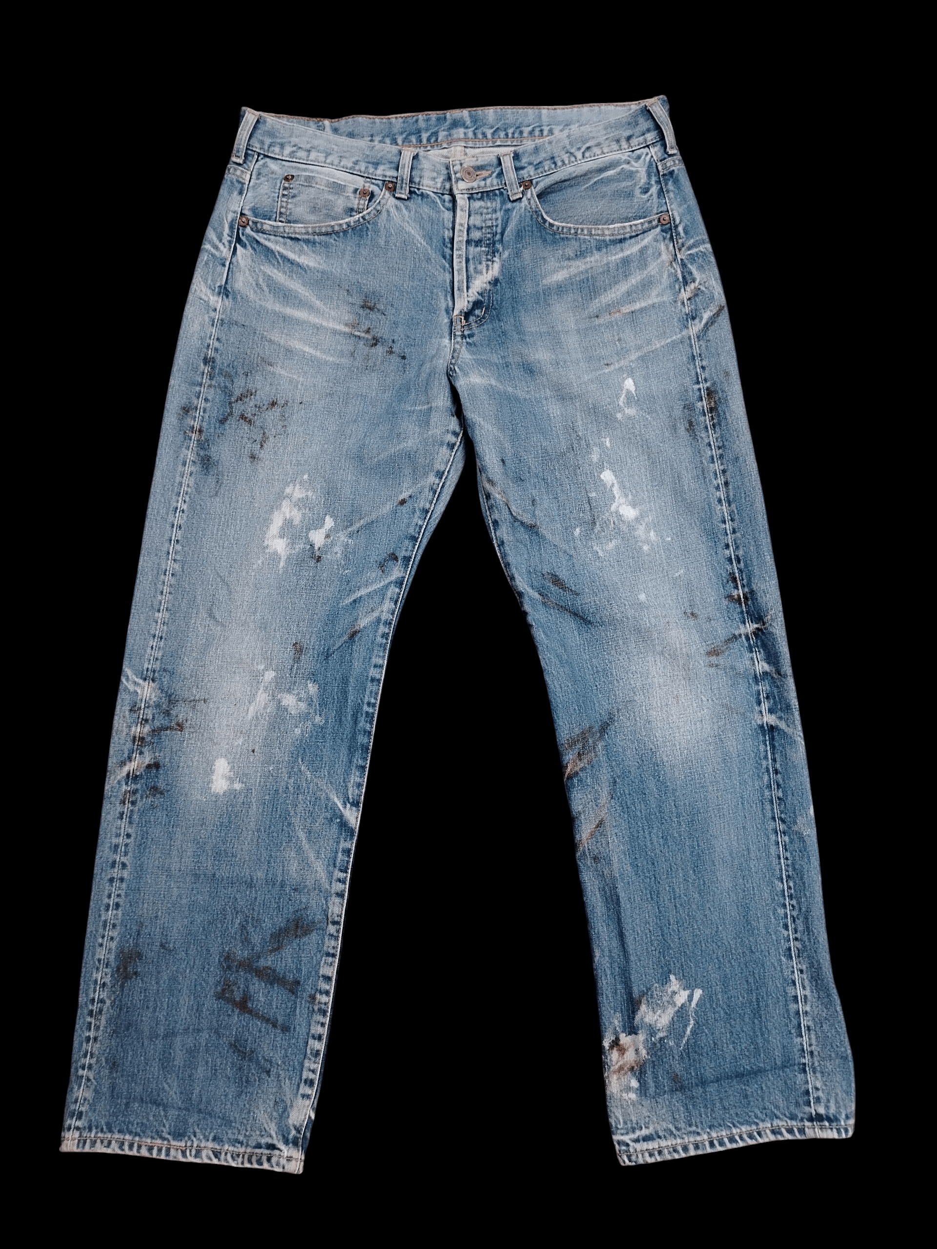 Japanese Brand Soul Of freedom selvedge Distressed Jeans Size US 34 / EU 50 - 1 Thumbnail