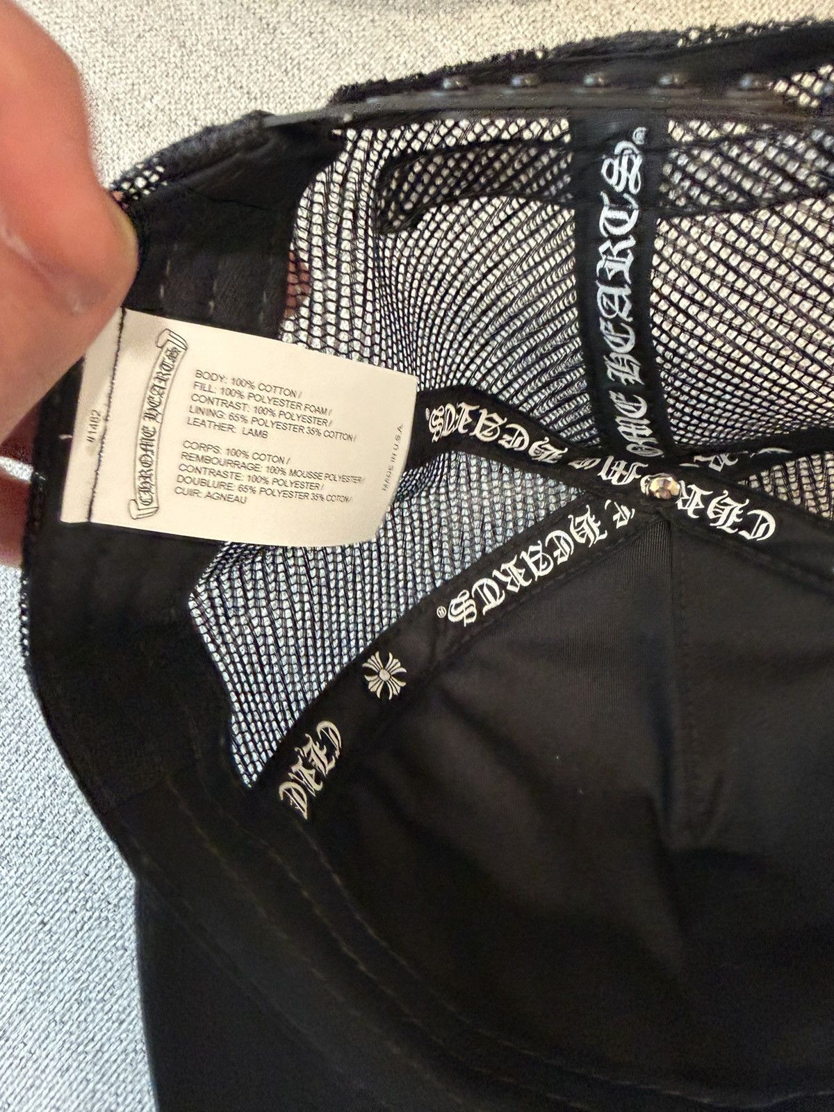 Chrome Hearts Chrome Hearts F U C K Leather Patched Trucker Size ONE SIZE - 5 Thumbnail