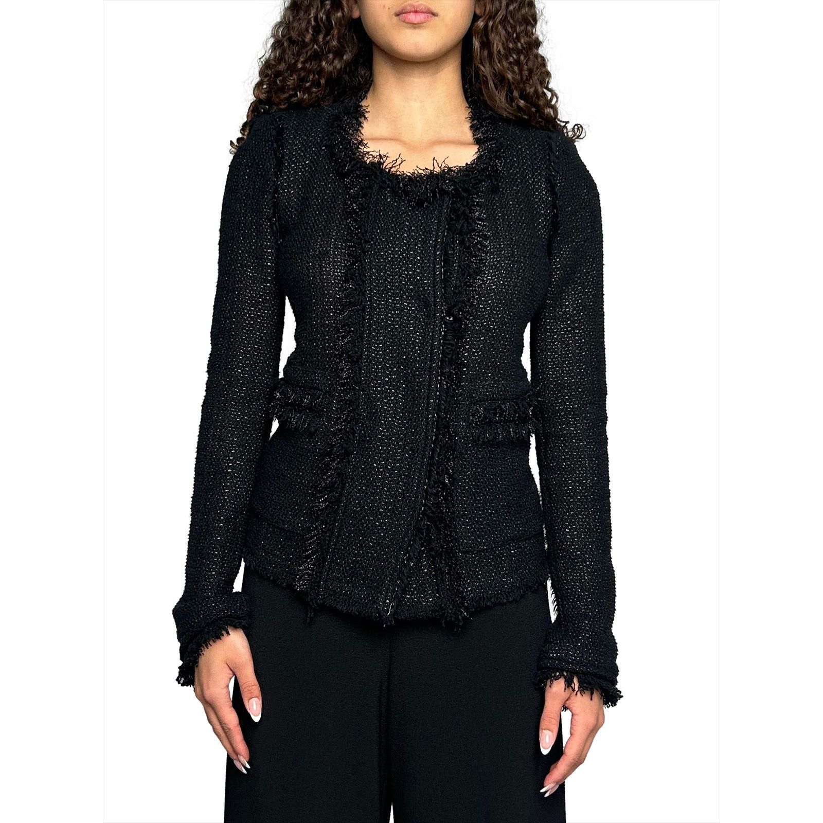 Isabel Marant Black Frilly Jacket Size XS / US 0-2 / IT 36-38 - 1 Thumbnail