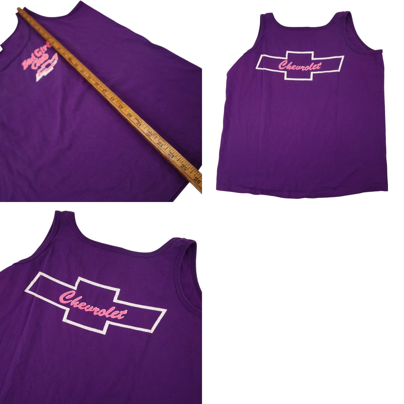 Vintage VINTAGE Chevy Bad Girl Club Womens XL Graphic Tank top Purple Size XL / US 12-14 / IT 48-50 - 8 Thumbnail
