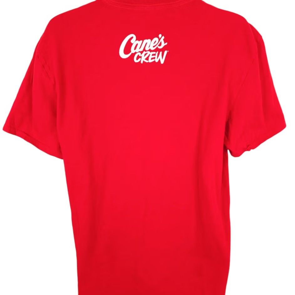Vintage Raising Cane's T Shirt Mens XL Red Chicken Strips Fast Food Snack Tee Shirt Size US XL / EU 56 / 4 - 4 Thumbnail