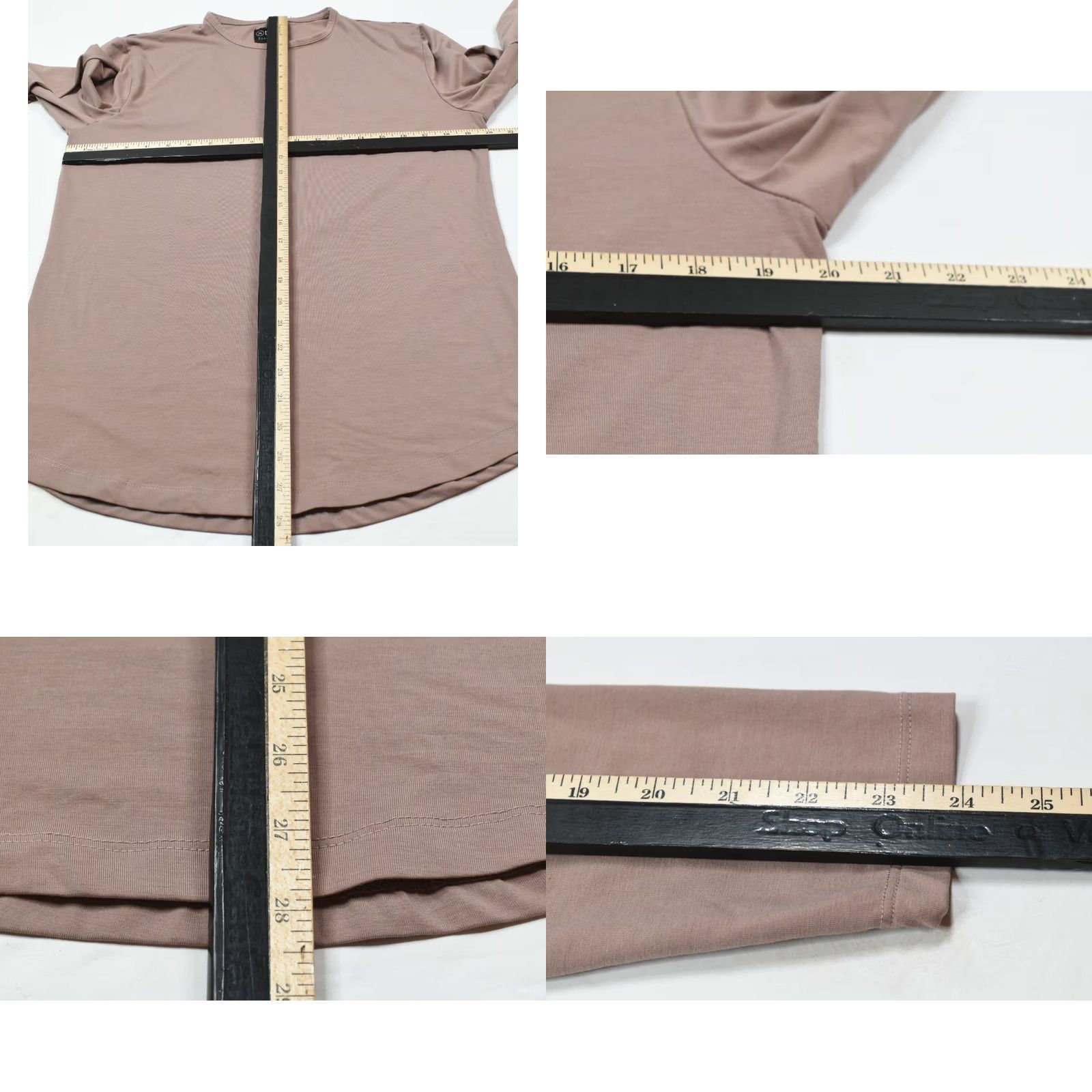 Cuts Cuts Clothing Curve Hem T-Shirt Mens Large Mauve Long Sleeve Slim Fit Pyca Pro Size US L / EU 52-54 / 3 - 8 Thumbnail