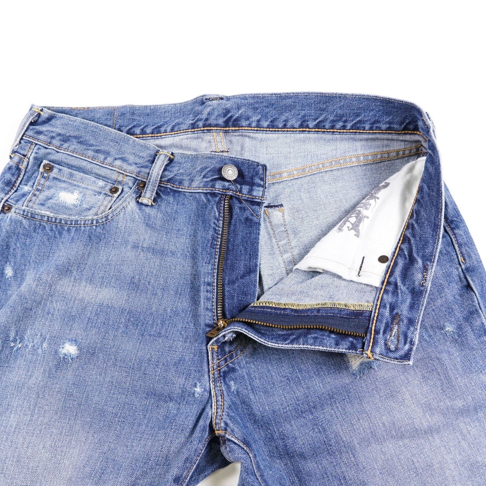 Levi's Levi Strauss 541 Denim Jean Straight Wide Cutoff Short 33x34 Size US 33 - 6 Thumbnail