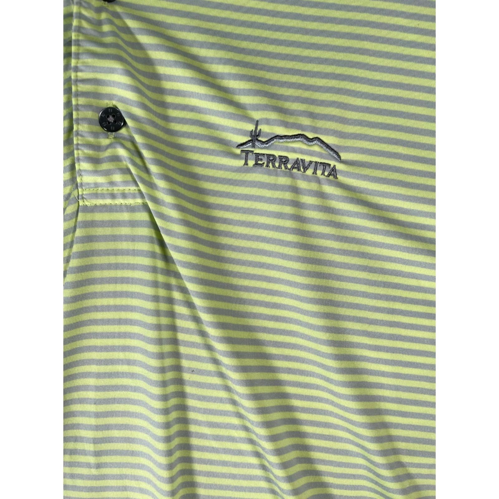 Footjoy Footjoy Polo Shirt Mens Medium Yellow Striped Golf Golfing Polo Mens Size US M / EU 48-50 / 2 - 4 Thumbnail