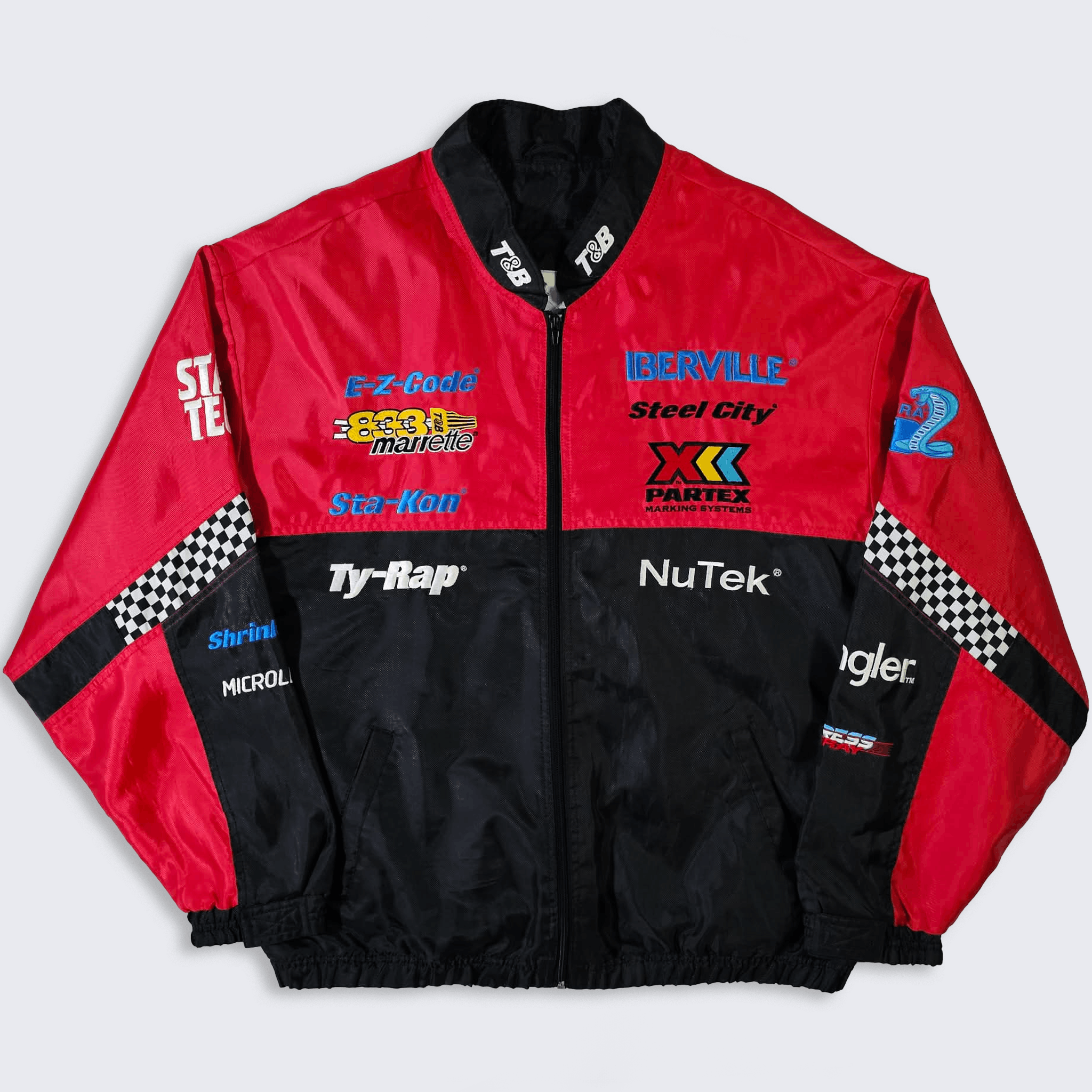 Vintage Saxon Racing Team Vintage 90s Rare Design Motorsport Jacket Size US XXL / EU 58 / 5 - 1 Thumbnail
