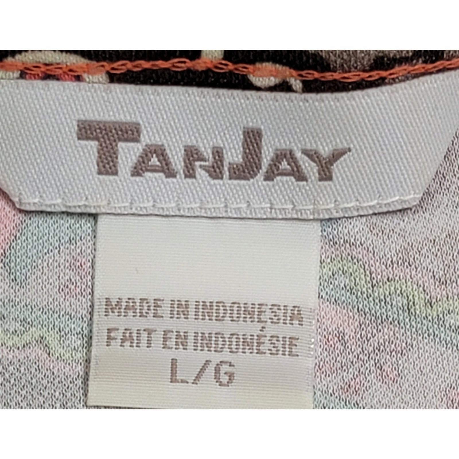 Other TanJay Orange Pink Brown Paisley Print Rhinestone Top Large Size L / US 10 / IT 46 - 4 Thumbnail
