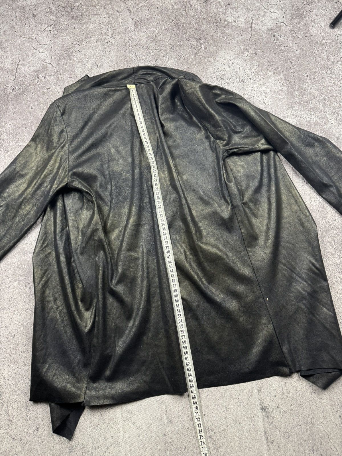 Japanese Brand Rick Owens Asymmetrical Y2K Faux Leather Jacket Japanesse Size M / US 6-8 / IT 42-44 - 8 Thumbnail